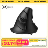 Delux M618 BU Ergonomic Vertical Mouse