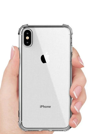 Shockproof Bumper Transparent Silicone Phone Case For iPhone (Multi Options Available)